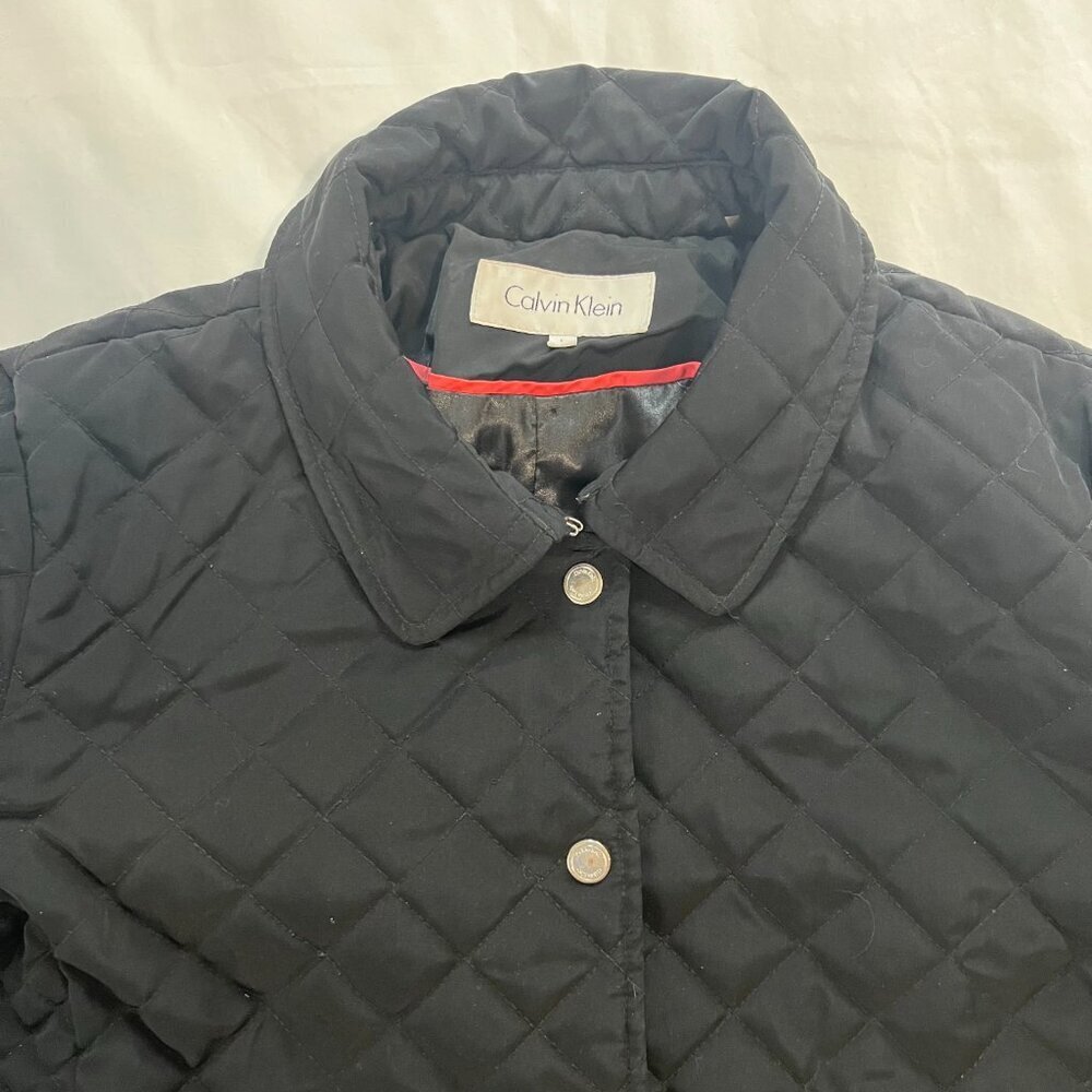 Calvin Klein Solid Black Quilted Lightweight Jack… - image 4